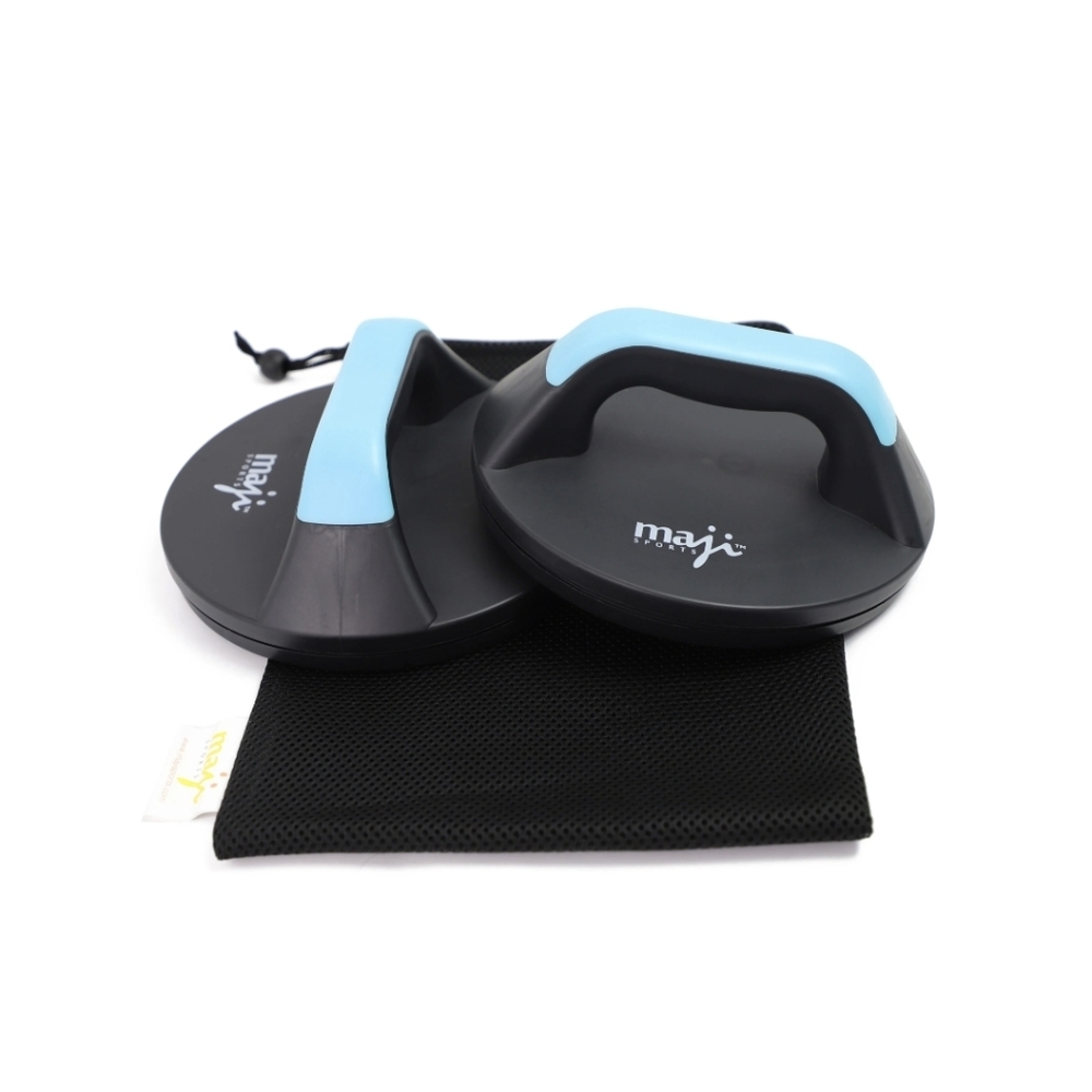 Maji Sports Rotating Push Up Bars & Sliding Discs Workout Set